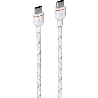 Unisynk USB-C til USB-C-opladerkabel 2 m (hvid)