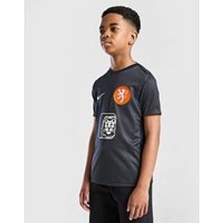 Holland Academy Pro Nike-opvarmningstrøje til fodbold med korte ærmer til større børn - sort - M