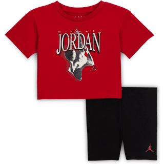 Jordan Retro 1984-cykelshortssæt i to dele til babyer (12-24M) - sort - 12M