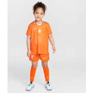 Holland 2025/26 Stadium Home Nike Football Replica-sæt i tre dele til mindre børn - Orange