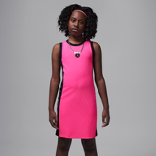 Jordan "She Takes Flight"-kjole i rib til større børn - Pink - XL