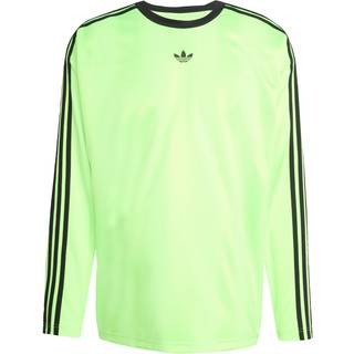 adidas Adicolor Jacquard langærmet trøje - Signal Green / Black - XS
