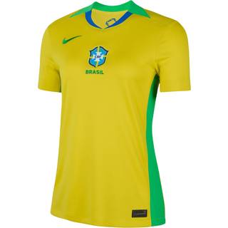 Brasilien 2025 Stadium Home (kvindehold) Nike Dri-FIT Replica-fodboldspillertrøje til kvinder - gul - XS (EU 32-34)