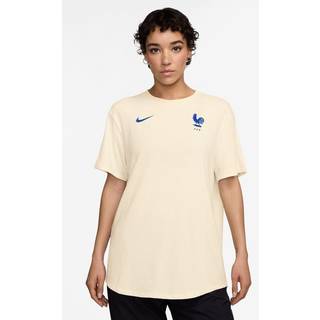 FFF Relaxed Nike One Dri-FIT-fodboldtrøje med korte ærmer til kvinder - brun - XS (EU 32-34)
