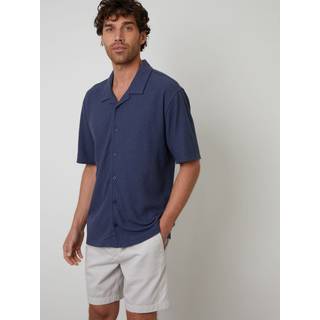 Threadbare Threadbare skjorte med tekstureret cubansk krave - Small