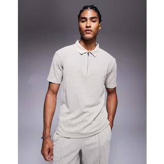 River Island Slim Fit Poloskjorter med Quarter Lynlåssmall