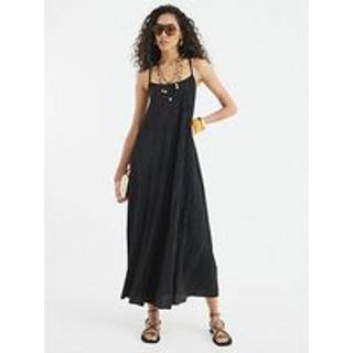 River Island River Island Black Plisse Trim Maxi Dress