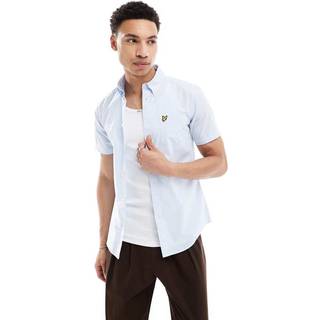 Lyle And Scott Short Sleeved Gingham Shirt Blue