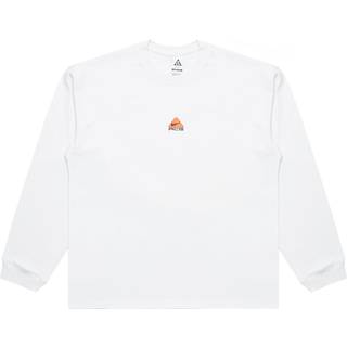 Langærmet Nike ACG "Lungs"-T-shirt til mænd - hvid