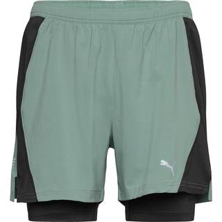 Puma Velocity 2in1 Short Running Shorts Men - Green, Size M - green