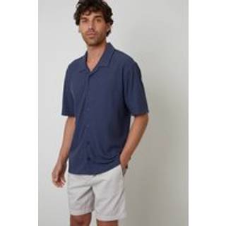 Threadbare Textured Revere Collar Skjorterxlarge