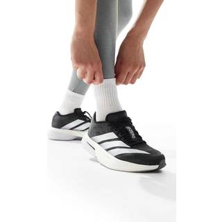 adidas Adizero Boston 13 Competition Running Shoe Men - Black, White, Size 9 - black