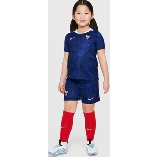 FFF 2025/26 Stadium Home Nike Football Replica-sæt i tre dele til mindre børn - blå - L