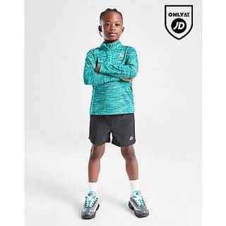 MONTIREX Trail 1/4 Zip Top/Shorts Set Children, Green - 4-5Y