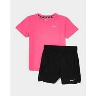 Nike Challenger T-Shirt/Shorts Set Children, Pink - 3-4Y