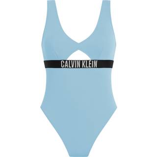 Cut Out Swimsuit - Intense Power - Blue - S