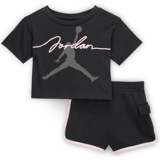 Jordan "Hidden In Plain Sight" shortssæt i to dele til babyer (12-24M) - sort - 18M
