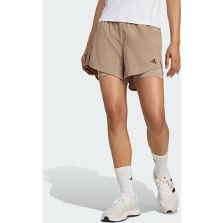 AEROREADY Made for Training Minimal Two-in-One shorts - Chalky Brown / Black - S