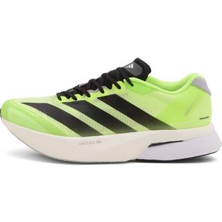 adidas Adizero Boston 13 Competition Running Shoe Men - Neon Yellow, Black, Size 8.5 - neon_yellow