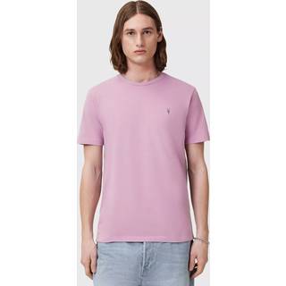 All Saints AllSaints Ashed Purple Brace Dark Grey Short Sleeve 100% Cotton T-Shirt