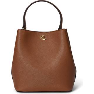 Lauren Ralph Lauren Small Reese Leather Logo Bucket Brown Bagen