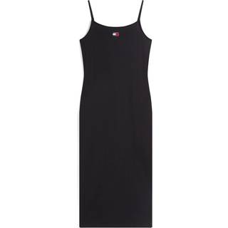 Tommy Badge Slim Ribbed Midi Dress