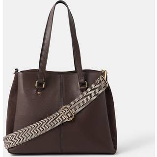 Accessorize Accessorize Brown Webbing Strap Faux Leather Shoulder Bag