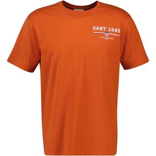 Gant Original Graphic T Shirt Orange