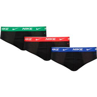 Nike Everyday Cotton Stretch Brief Boxer Shorts 3 Pack Men - Black, Green, Size L - black