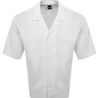 BOSS ORANGE Waffle Short Sleeve Shirt Natural