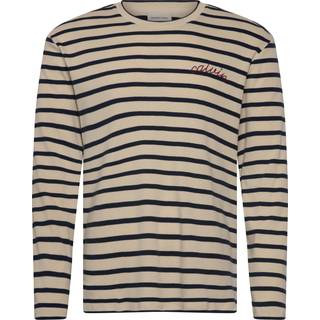 Compact Rib Stripe Easy Tee - White - L