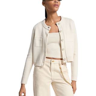 MK Wool Cardigan - Natural - Michael Kors - XXL