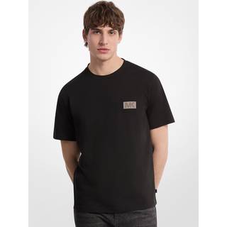 MK Graphic Logo Cotton T-Shirt - Black - Michael Kors