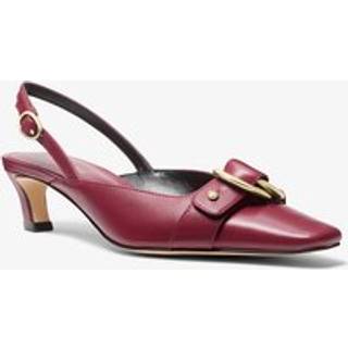 MK Jaden Leather Slingback Kitten Pump - Purple - Michael Kors - EU 41