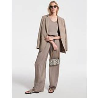 MK Crepe Blazer - Brown - Michael Kors - EU 32