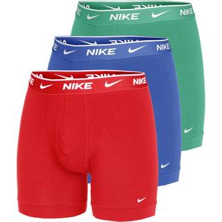 Nike 3-pak Everyday Essentials Cotton Stretch Boxer - Red/Green - Medium * Kampagne *