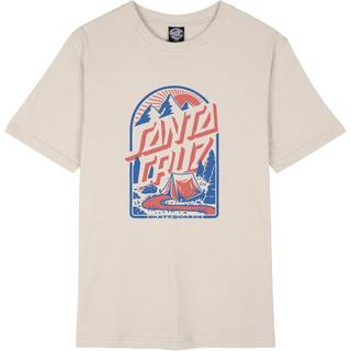 Santa Cruz Women's Camp Retreat Front T-shirt Damer størrelse 14 farve beige