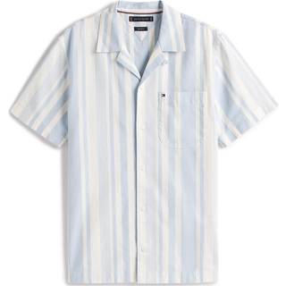 STRIPED CAMP COLLAR SS SHIRT