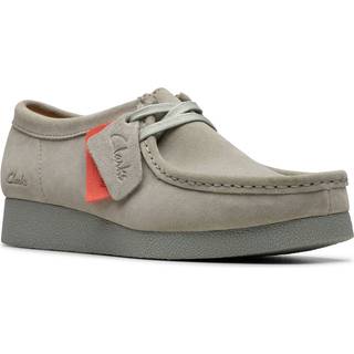 Clarkstil kvinder. 26181478 WallabeeEVOSh grønne lædersko (39.5), 1-3 cm, Ruskind, Blonder, Casual