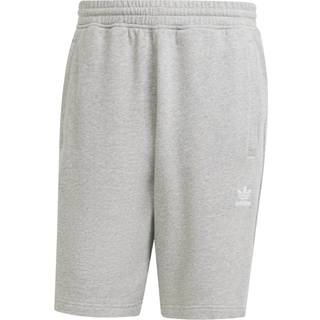 Essentials Trefoil shorts - Medium Grey Heather / White - S