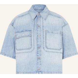 Remix Shirt Side Slits - Light blue - Women