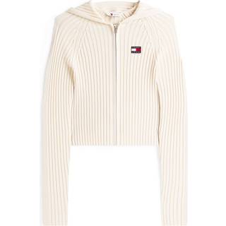 Ribbed Zip-Thru Slim Cardigan
