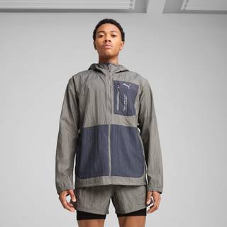 Men&#39;s Puma SEASONS Wind CELL Jacket, Gray, Size S, Clothing - Cast Iron - S