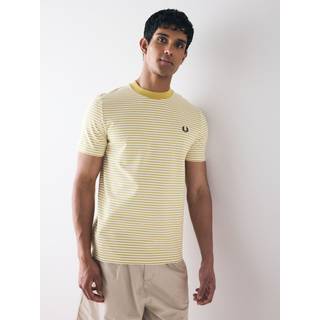 Fred Perry Fine Stripe T Shirt Honeycomb