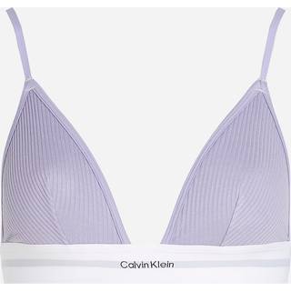 Triangle Bra - Cotton Modal Rib - Purple - XS