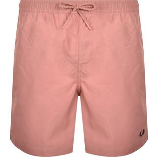 Fred Perry Herren Badeshorts rot unifarben