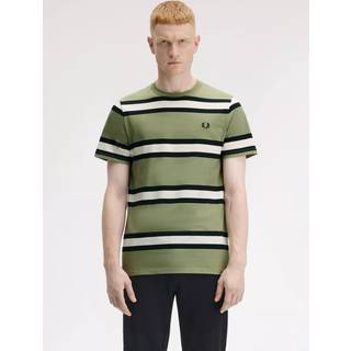 Fred Perry Herren T-Shirt grün gestreift