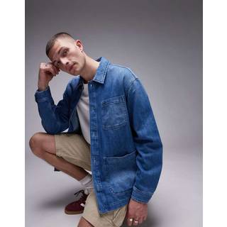 Relaxed Lightweight Denim Chore Jacket
