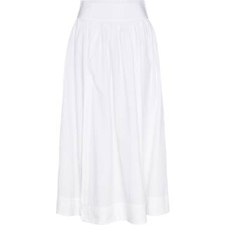 Gina Tricot-Poplin skirt-lange nederdele-Hvid-S-Dame
