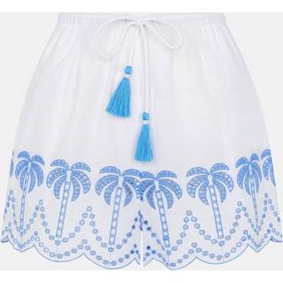 Accessorize Palm Embroidered 100% Cotton Skirtsmall